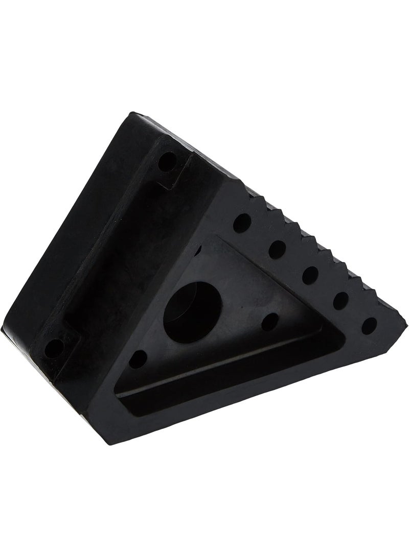 kunshao 70072 Solid Rubber Heavy Duty Wheel Chock, Anti-Slip Tire Stopper for Trailer Truck Car RV Boat, Industrial Grade Parking Block for Fleet Safety Construction Site - Image 1